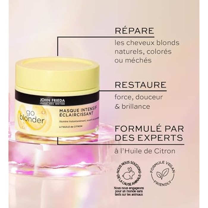 John Frieda Sheer Blonde GB Blonder Intensive Eclaircissant Mask 250 ml - Image 4